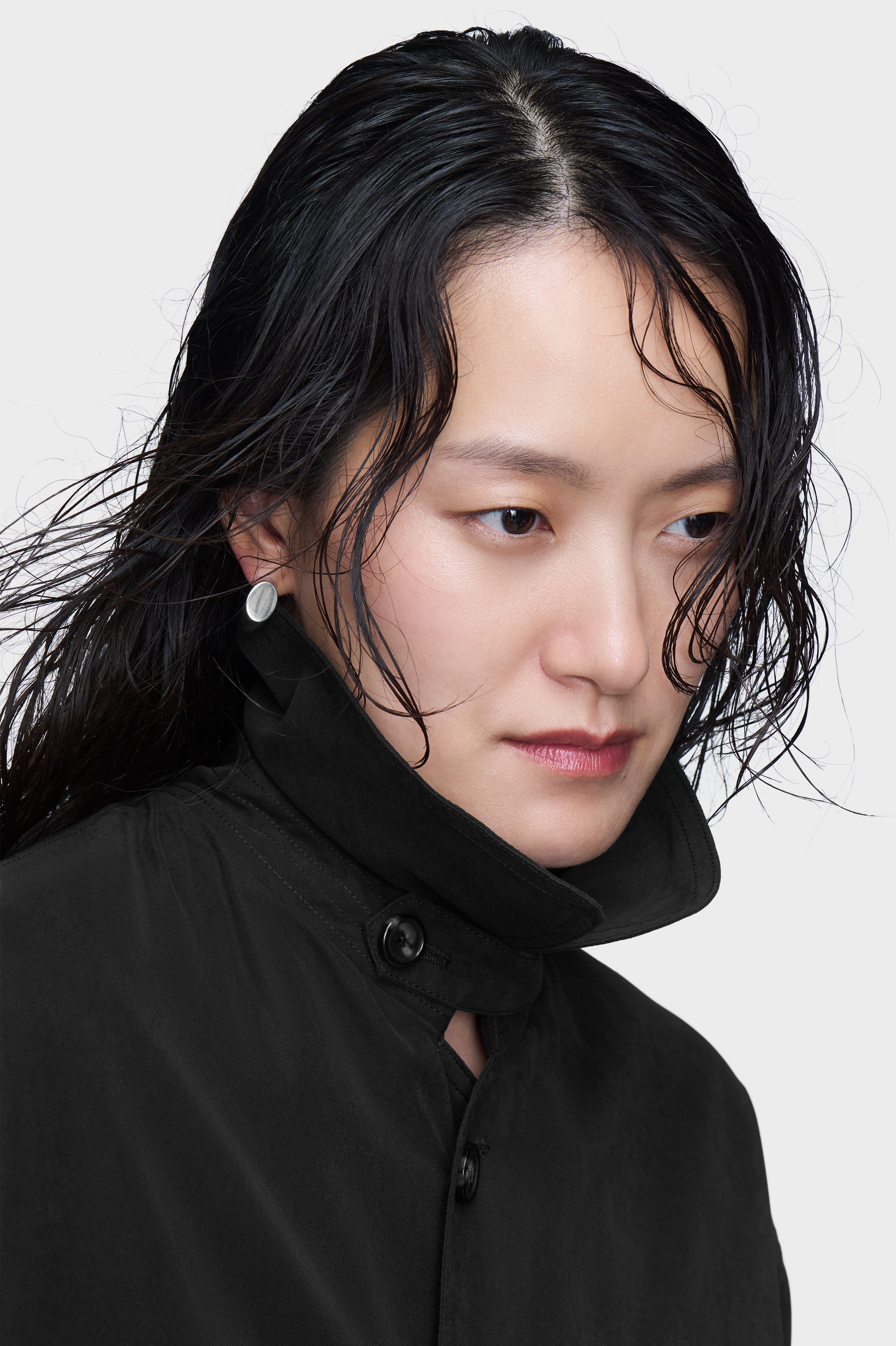 Designer Black Peached trench coat | Shop Online | Maison Margiela