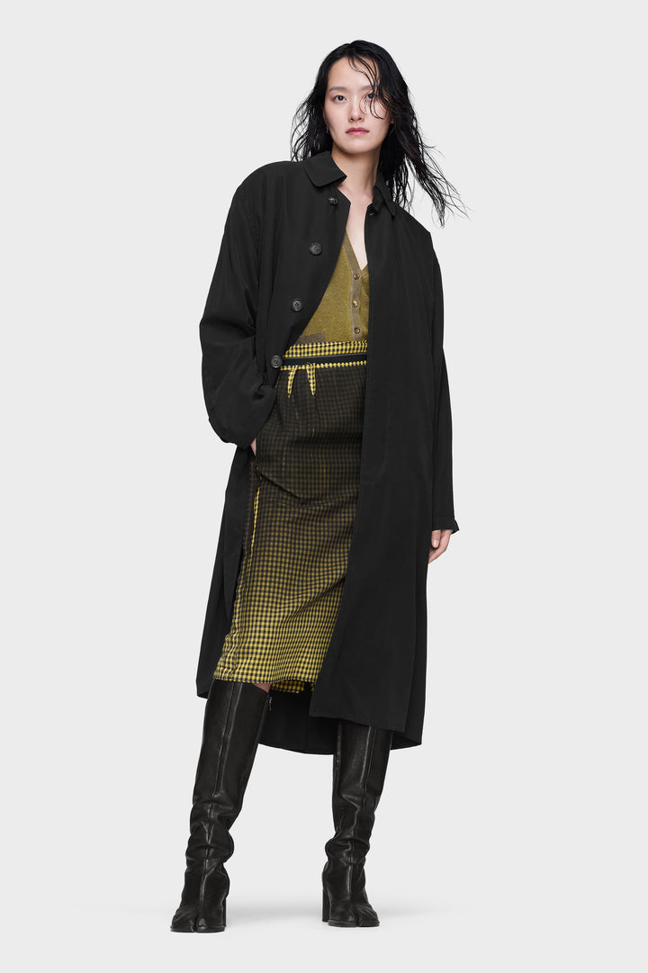 Peached trench coat