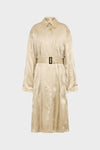 Maison Margiela Creased Silk Trench Coat