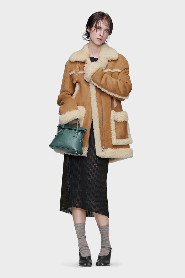 Shearling caban