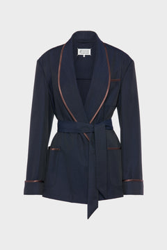 Wool robe de chambre jacket