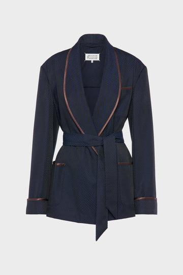Wool robe de chambre jacket