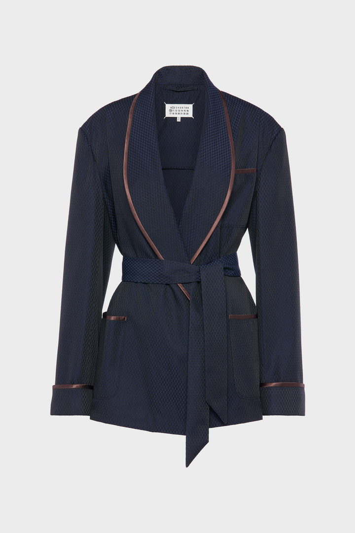 Wool robe de chambre jacket