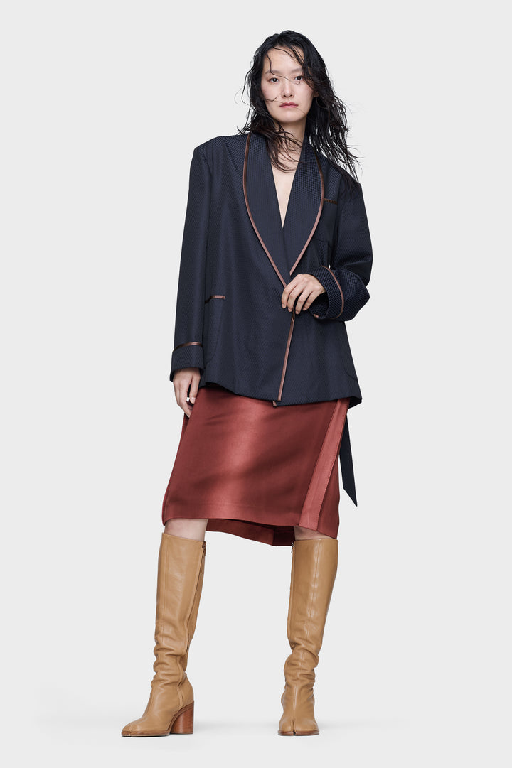 Wool robe de chambre jacket