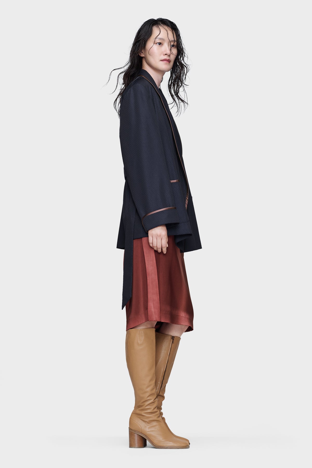 Wool robe de chambre jacket