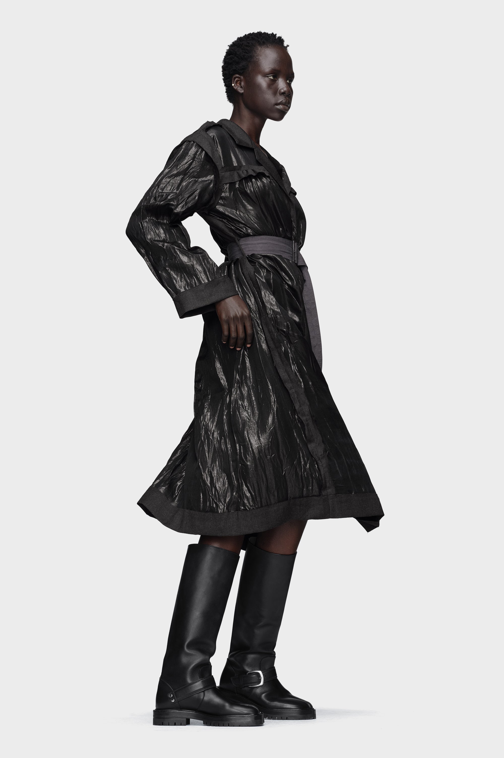 Designer BLACK Trench dress | Shop Online | Maison Margiela