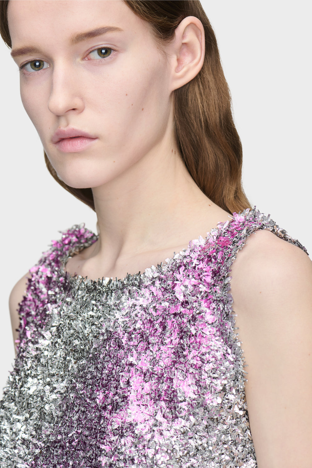 Maison Margiela فستان ميدي منسوج