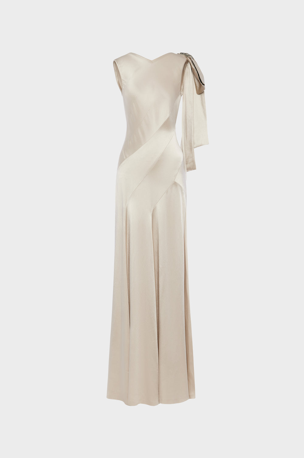 Designer Beige Bias-cut Evening Gown | Shop Online | Maison Margiela Designer Beige Bias-cut Evening Gown | Shop Online | Maison Margiela