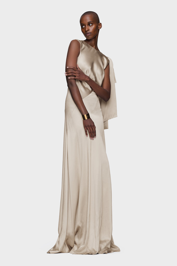 Bias-cut Evening Gown