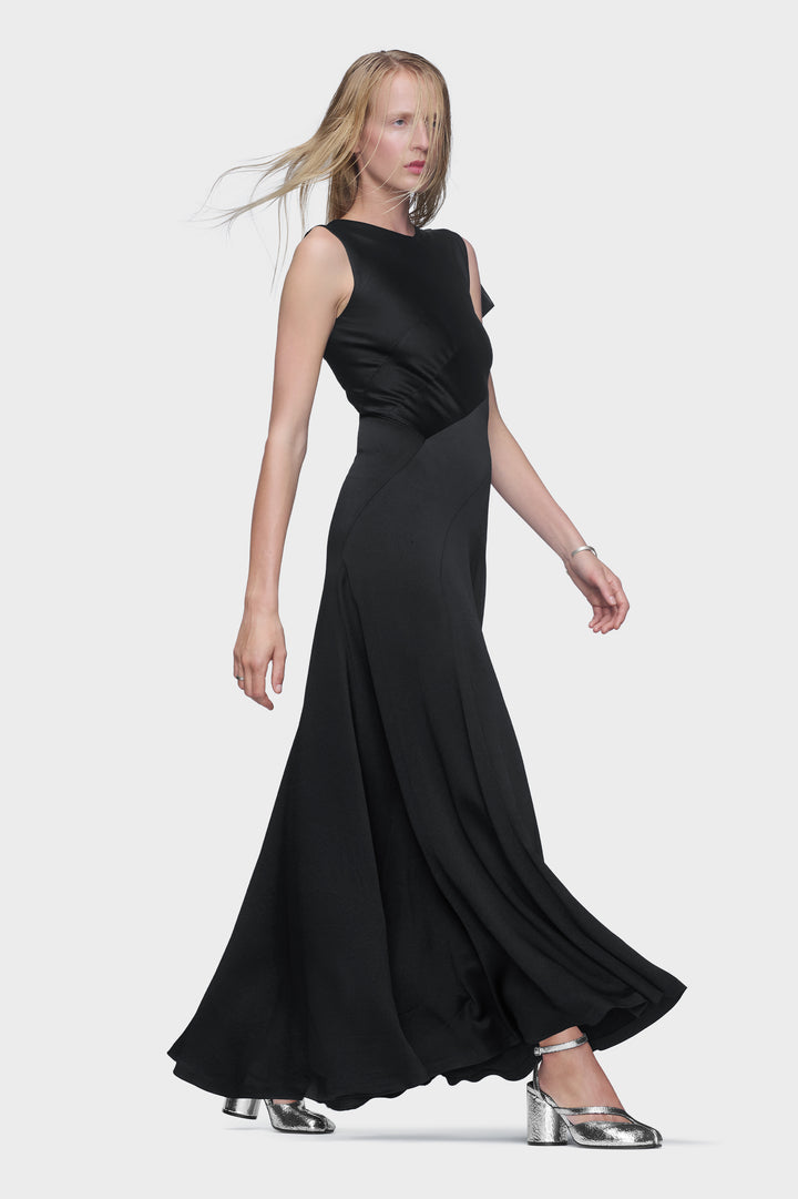 Bias-cut Evening Gown