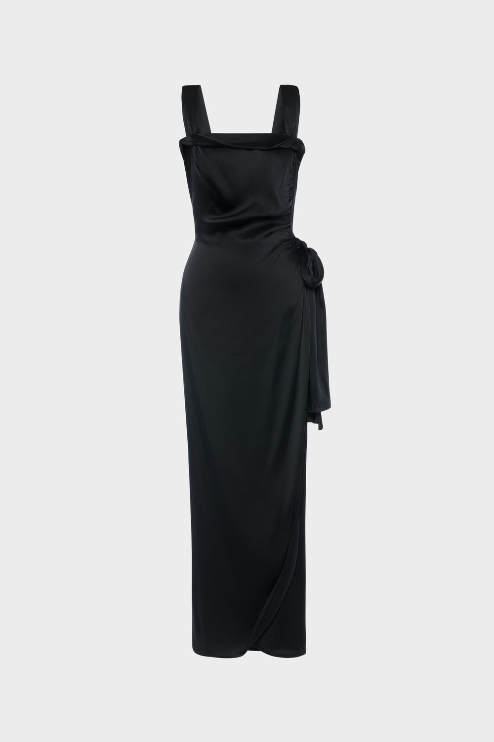 Designer Black Silk satin maxi dress | Shop Online | Maison Margiela Designer Black Silk satin maxi dress | Shop Online | Maison Margiela