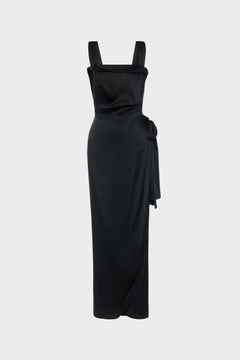 Silk satin maxi dress