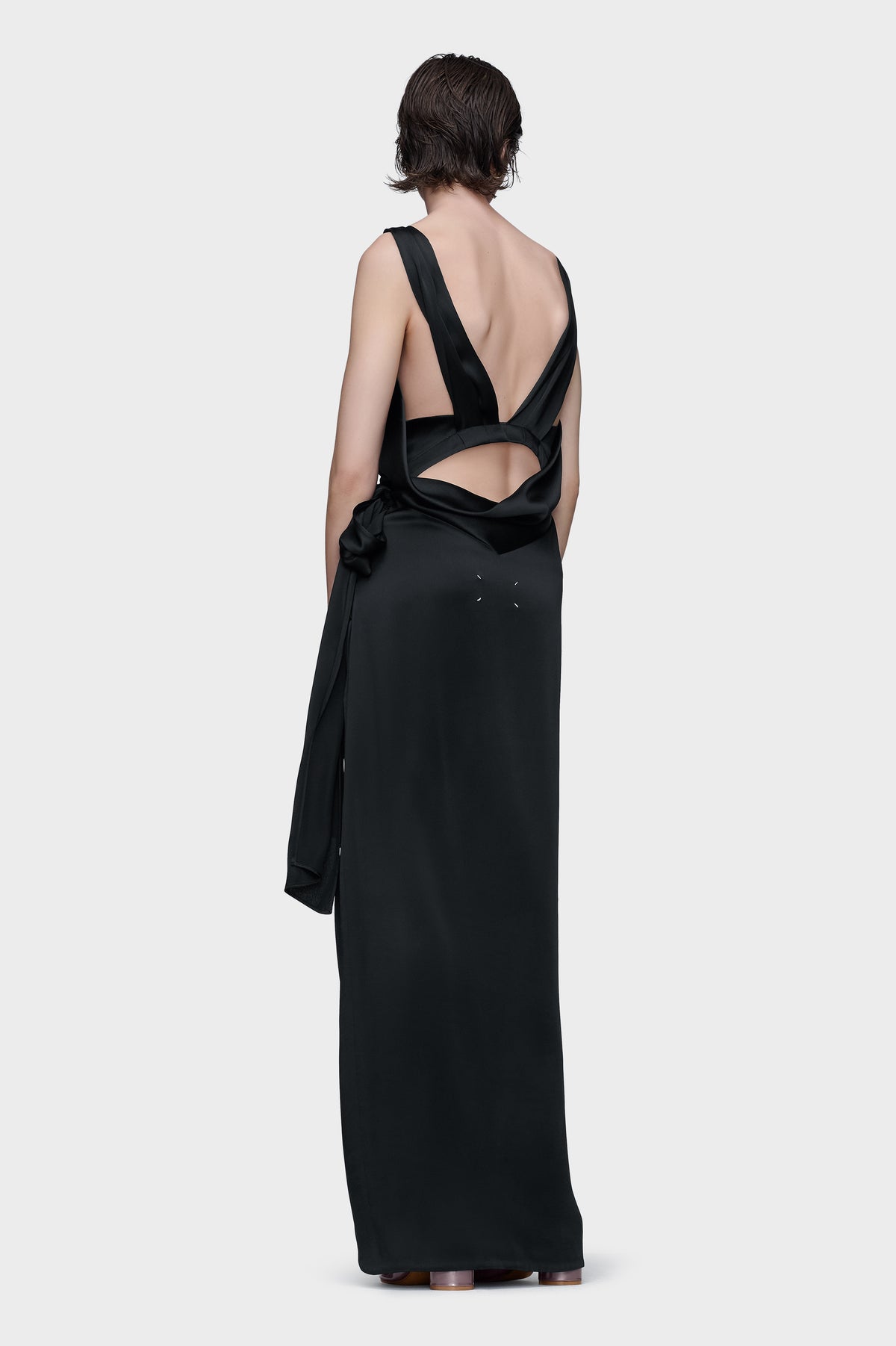 Silk satin maxi dress