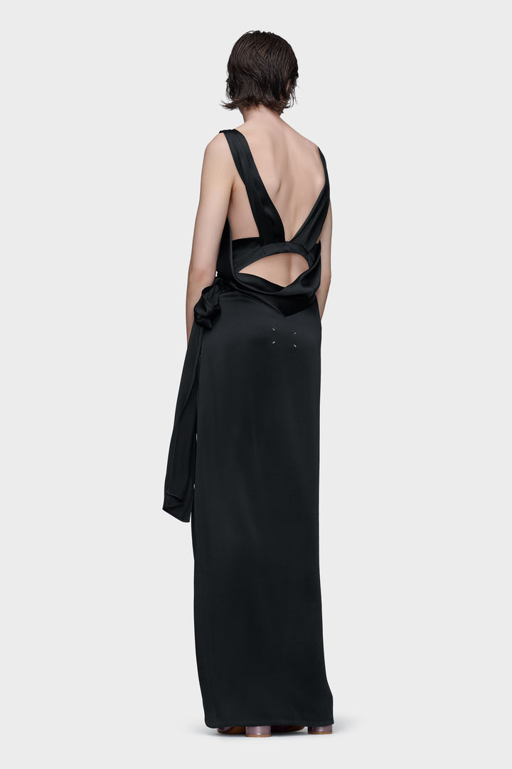Silk satin maxi dress