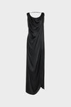Maison Margiela Satin Draped Maxi Dress