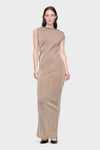 Maison Margiela Metallic Knit Maxi Dress