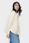 Maison Margiela Tie-waist silk cotton shirt