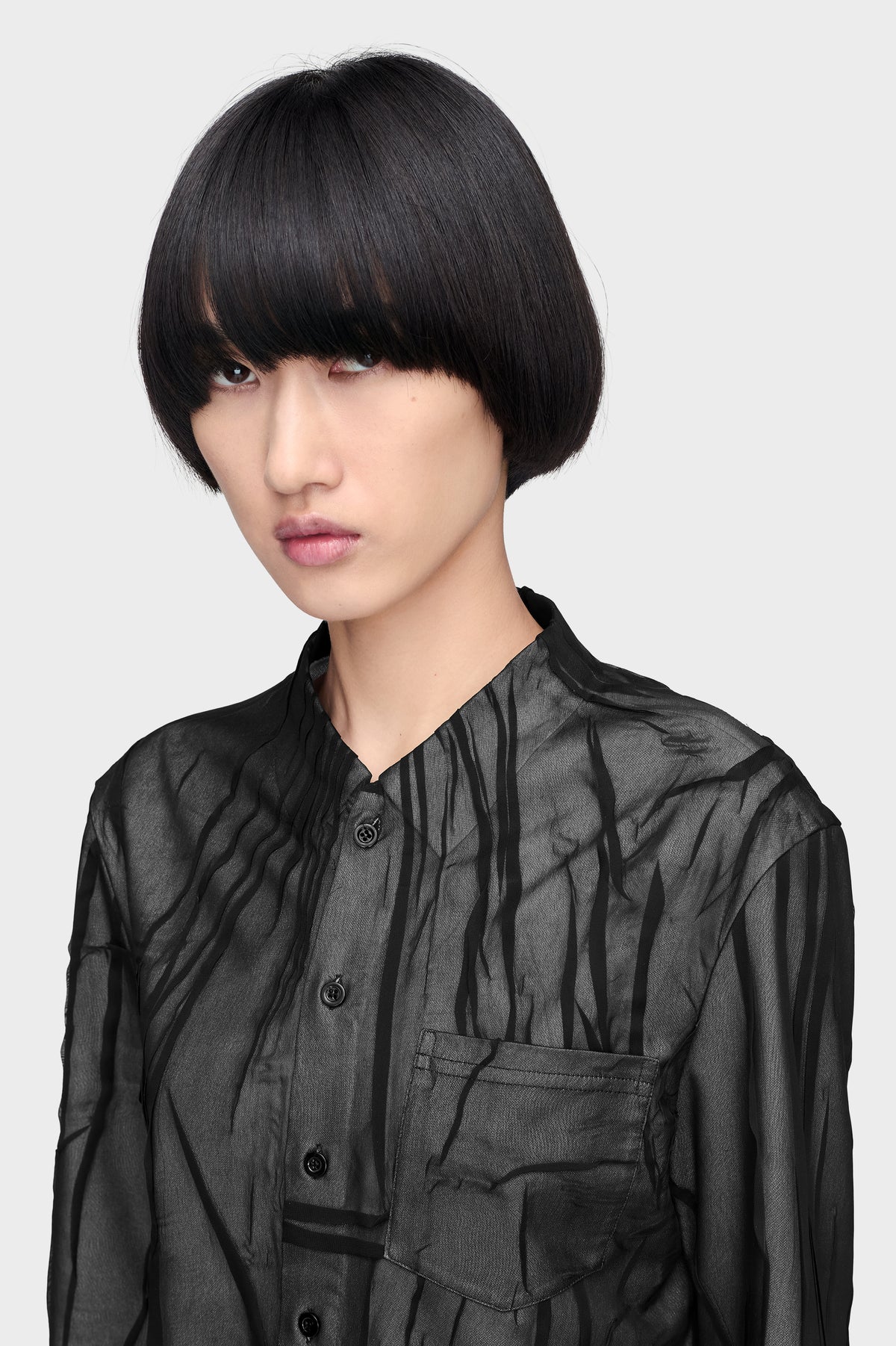 Bonded Crease Long-Sleeve Shirt