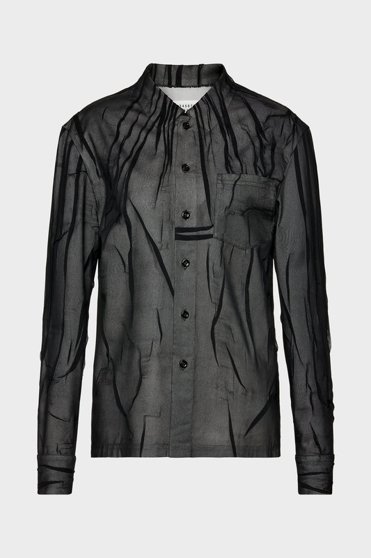 Maison Margiela Bonded Crease Long-Sleeve Shirt