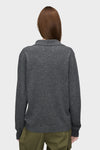 Maison Margiela Draped Collar Wool Polo Sweater