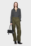 Maison Margiela Draped Collar Wool Polo Sweater