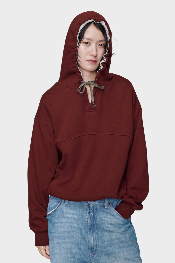 Cotton Shoelace Hoodie
