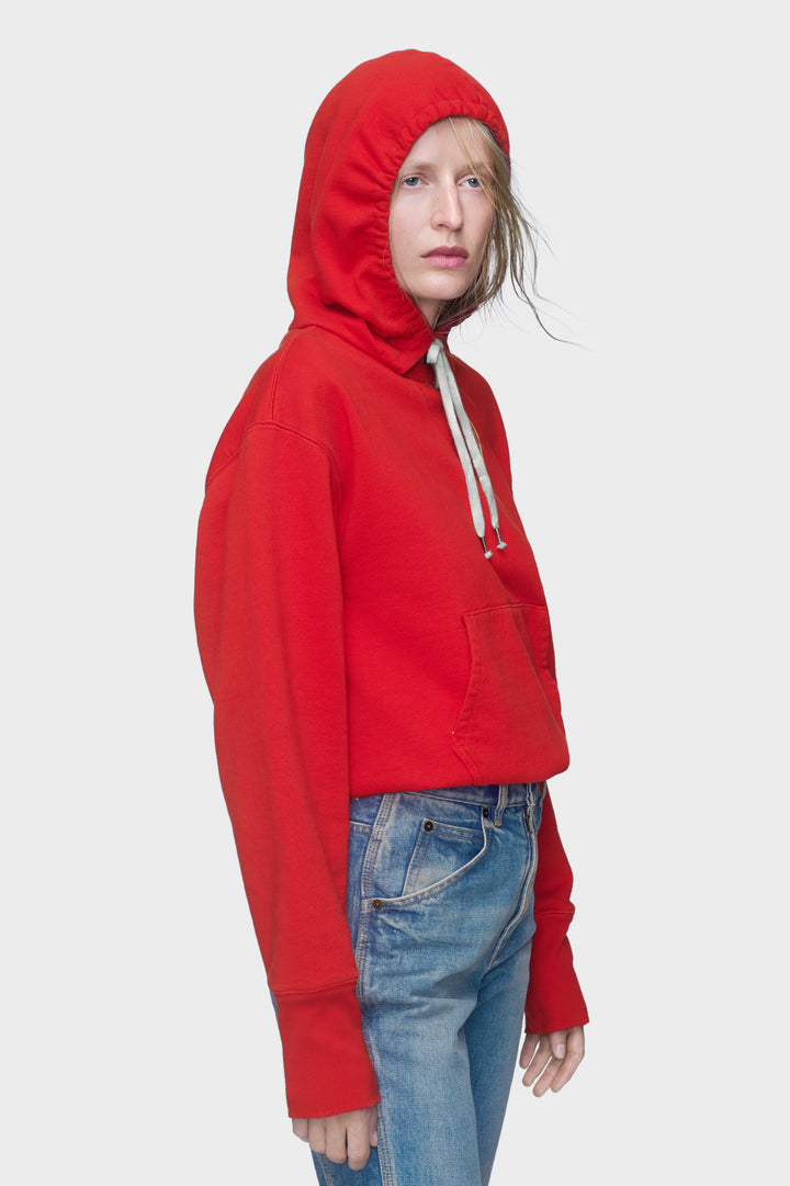Cotton hooded sweatshirt