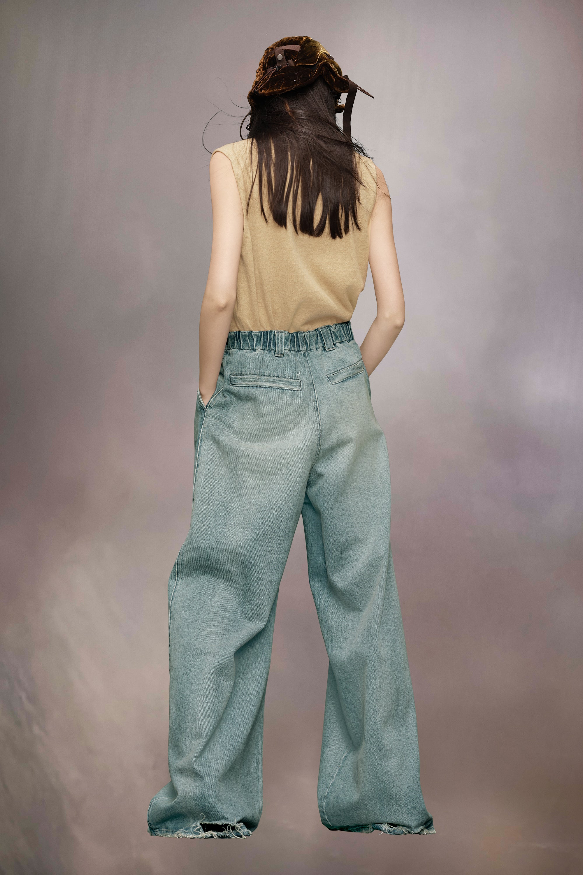 Designer Light Blue Pleat jeans | Shop Online | Maison Margiela