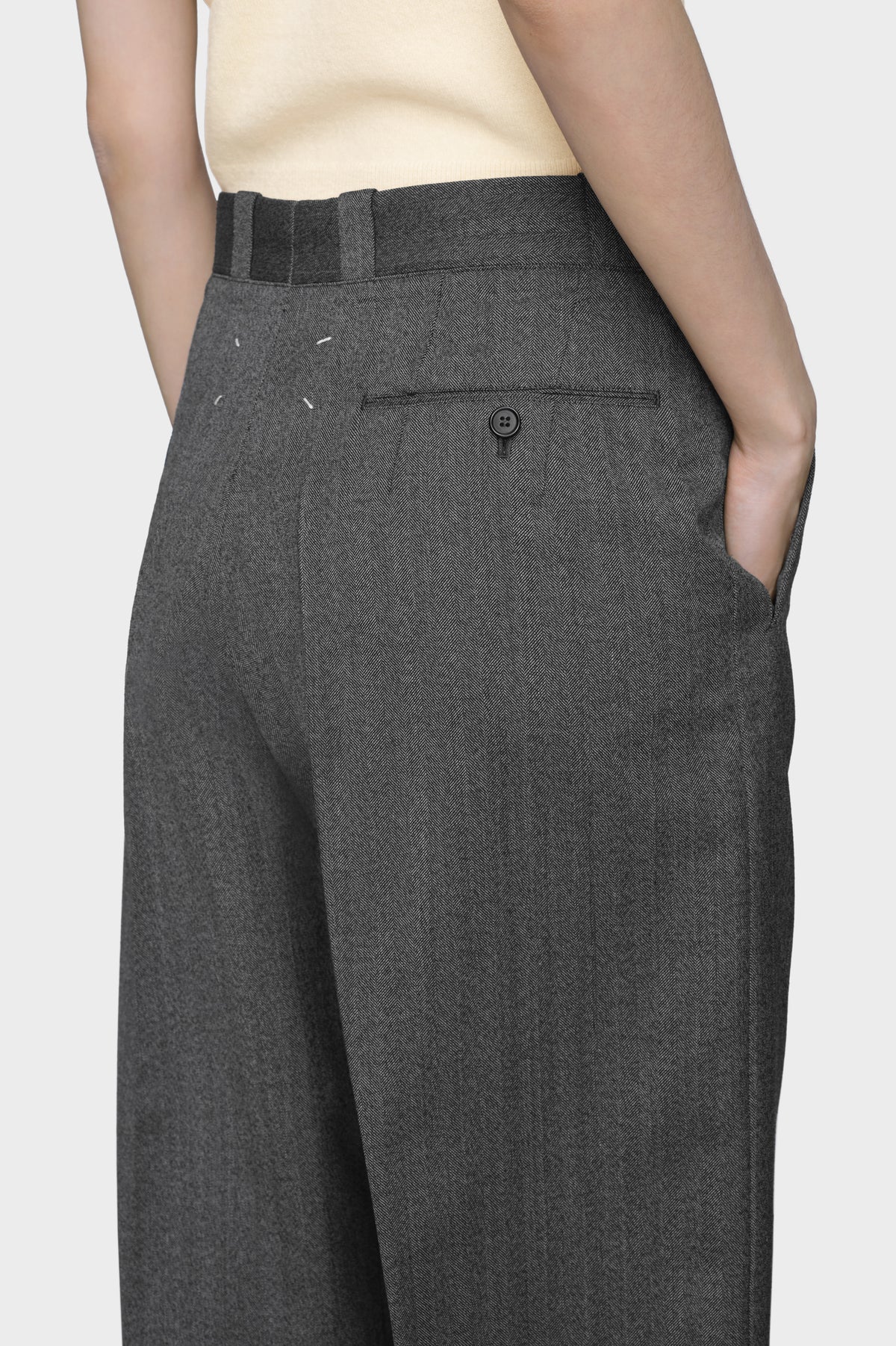 Tailored wool trousers