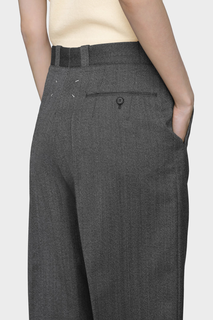 Tailored wool trousers