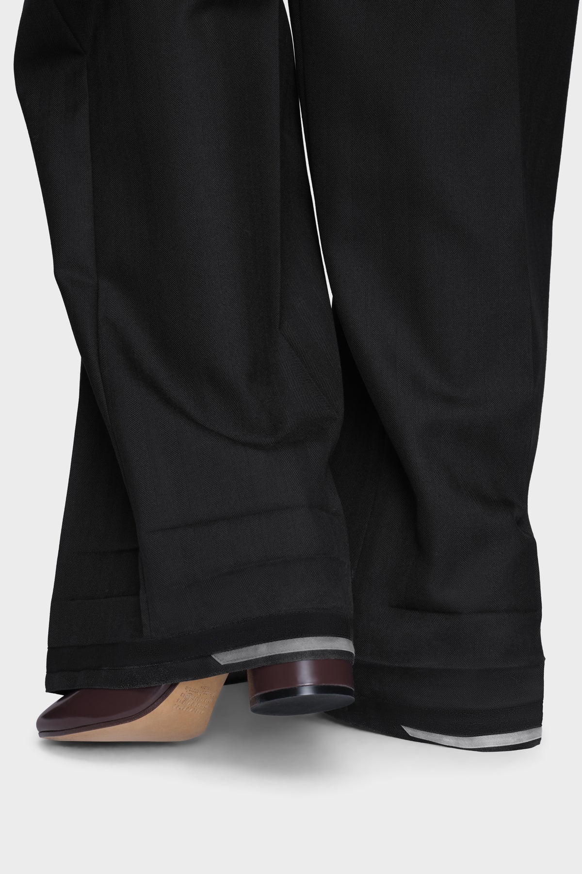 Tailored wool trousers