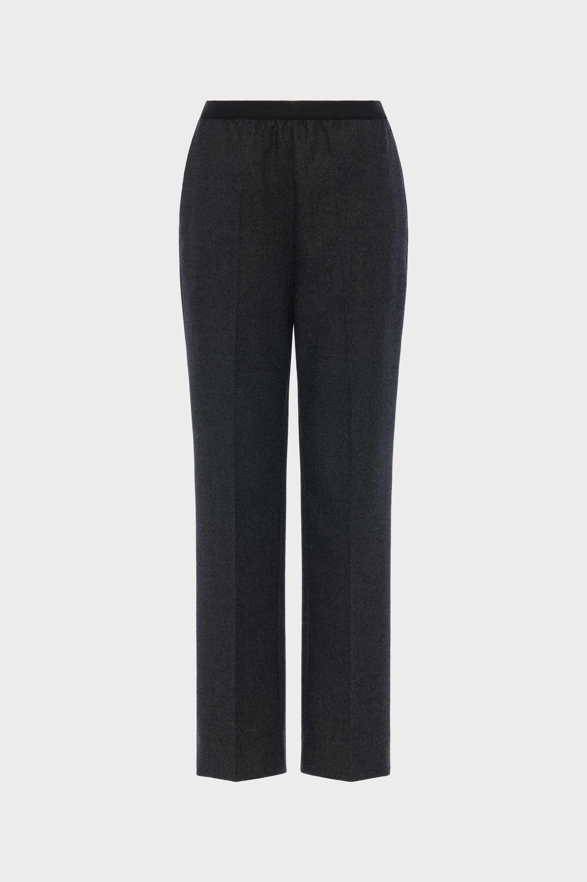 Designer Gray Wool straight-Leg trousers | Shop Online | Maison