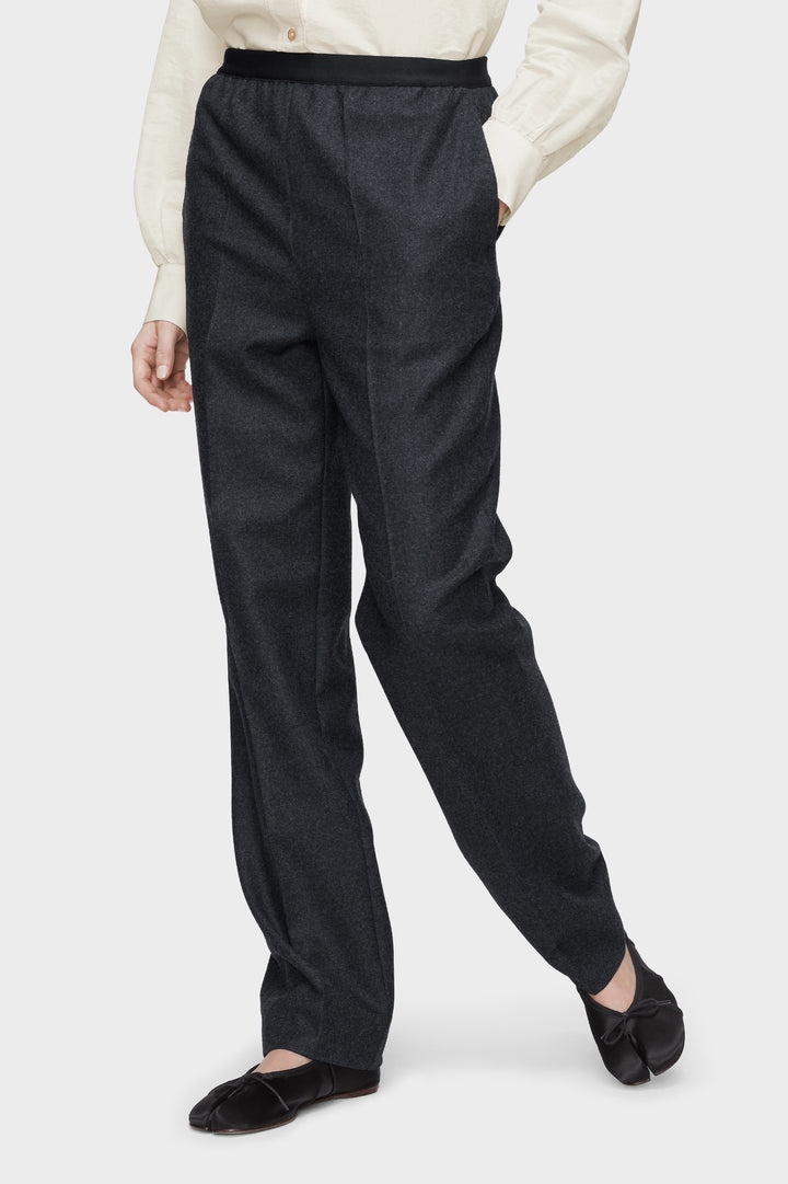 Wool straight-Leg trousers