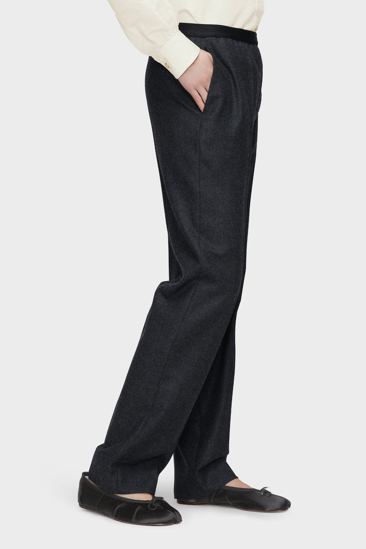 Wool straight-Leg trousers