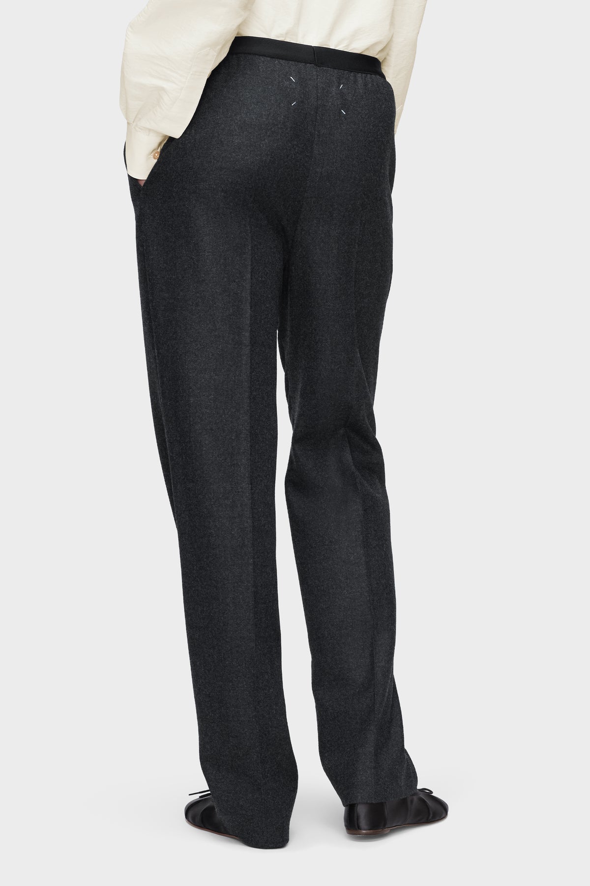 Wool straight-Leg trousers