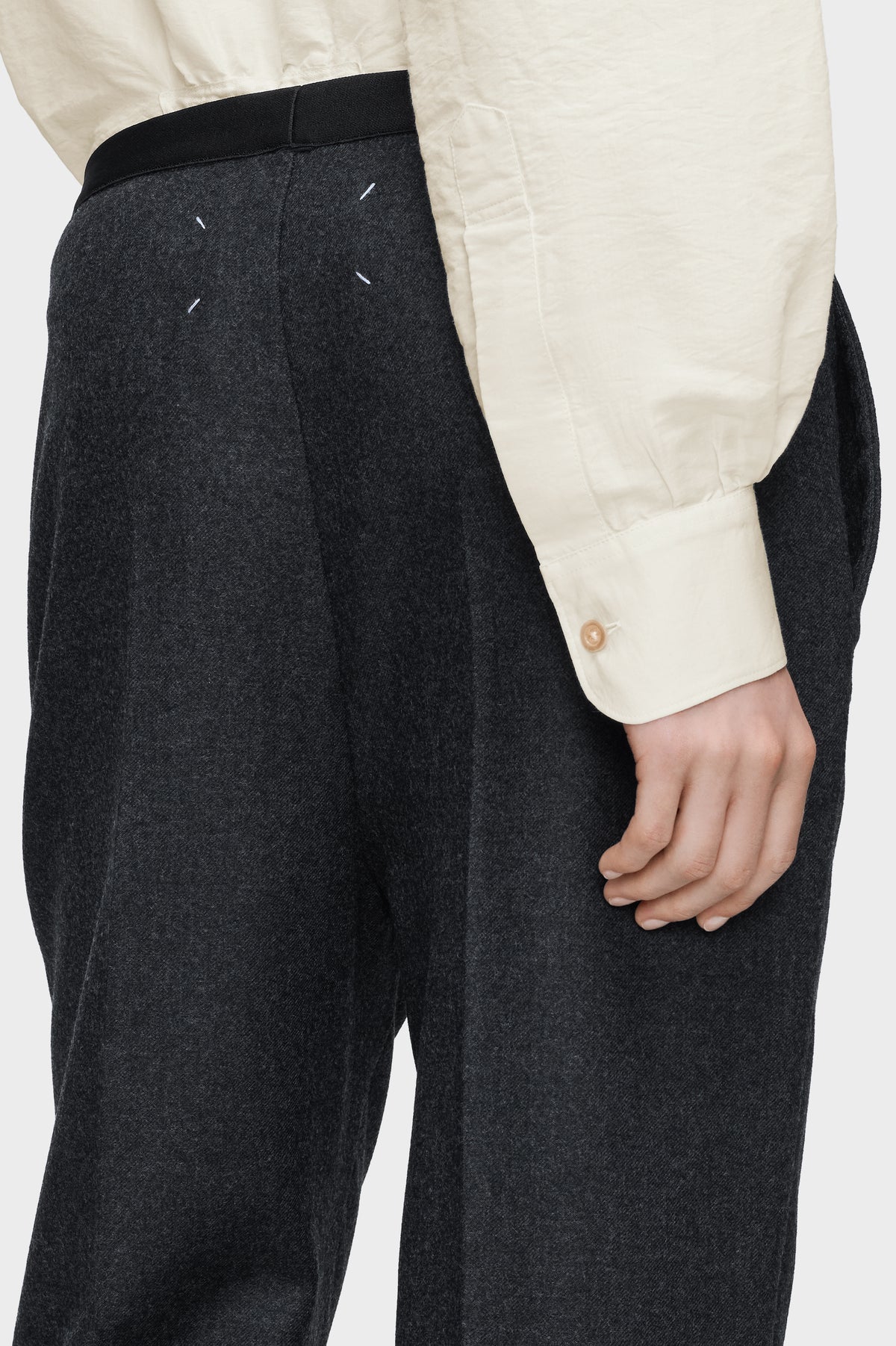 Wool straight-Leg trousers
