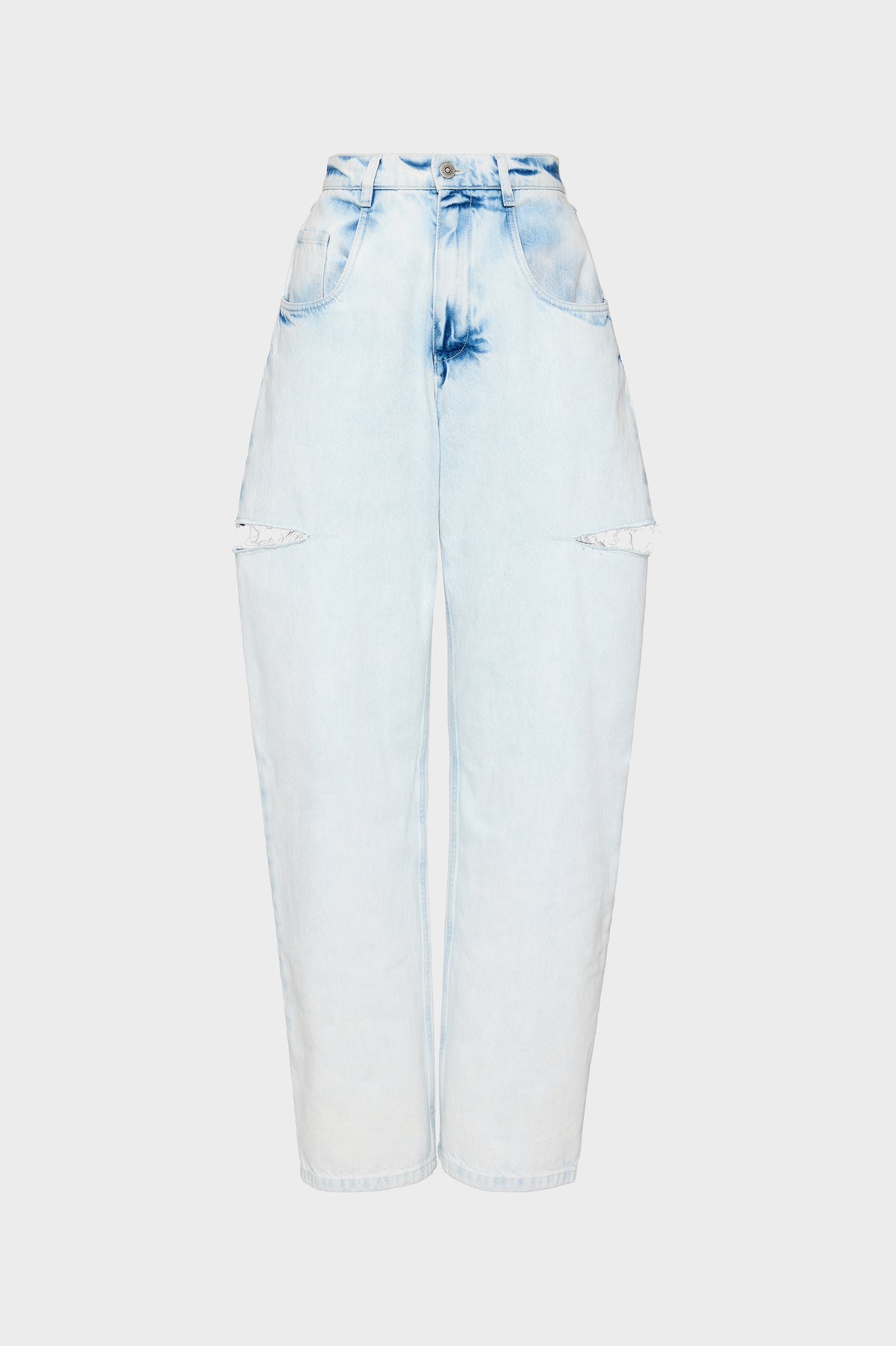Bleached Cut-out Jeans