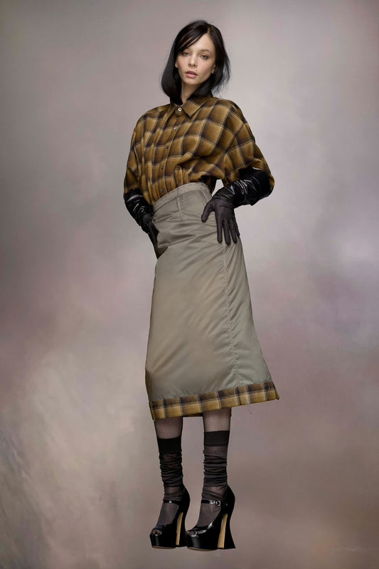 Maison Margiela Pendleton hem skirt