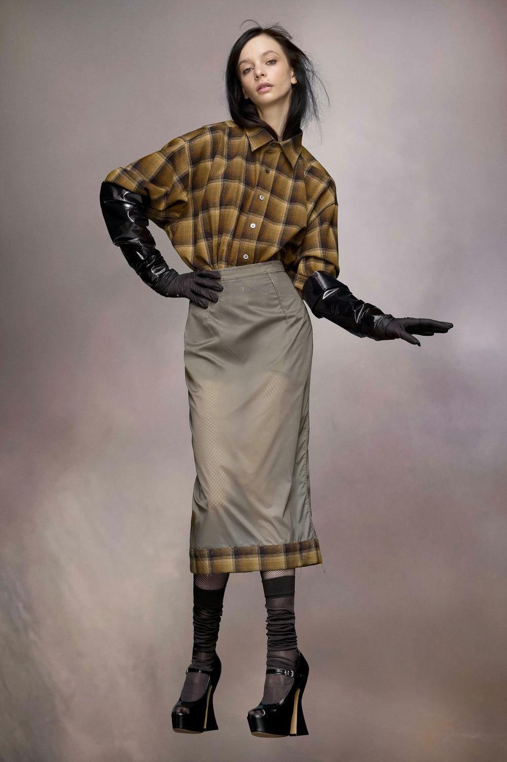 Maison Margiela Pendleton hem skirt