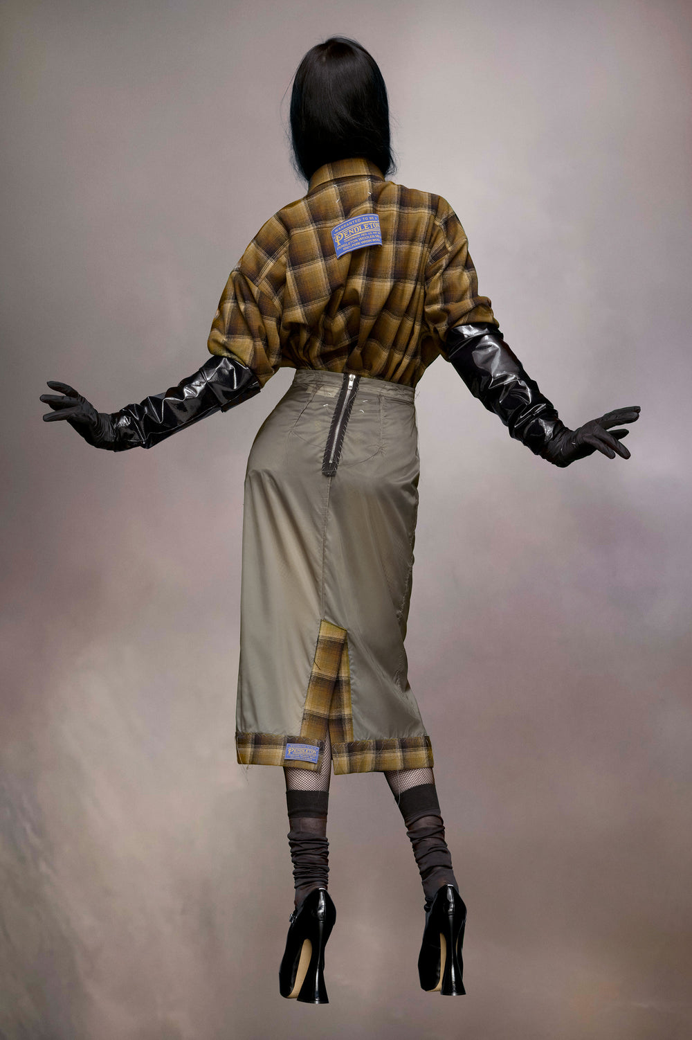 Maison Margiela Pendleton hem skirt