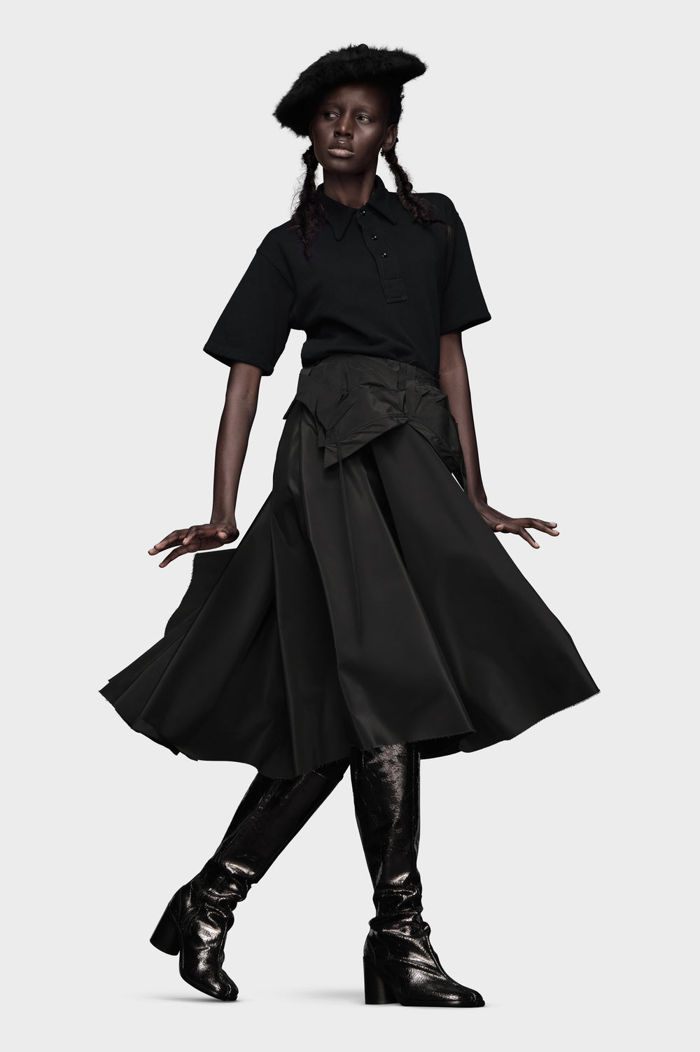 Maison Margiela Taffeta Midi Skirt