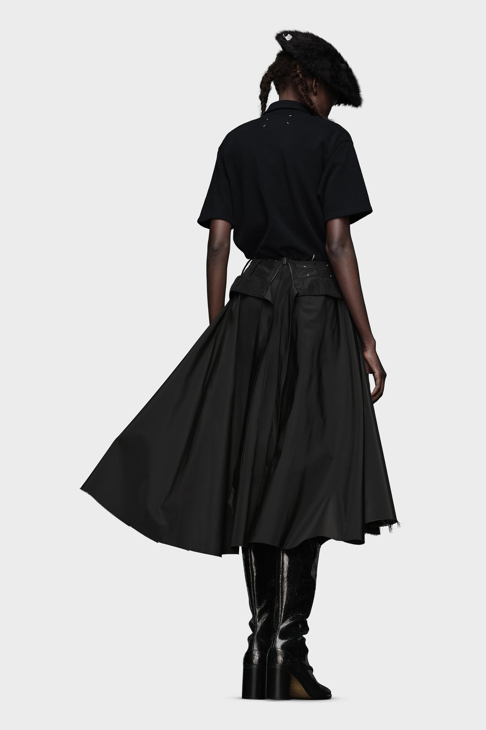Maison Margiela Taffeta Midi Skirt