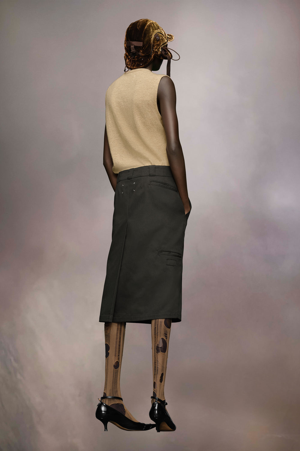 Maison Margiela Skater chino midi skirt