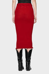 Maison Margiela Ribbed Wool Midi Skirt