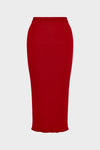 Maison Margiela Ribbed Wool Midi Skirt