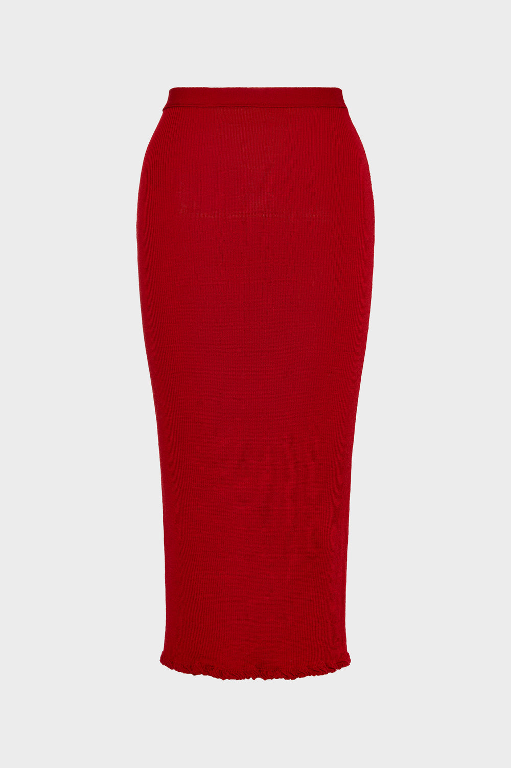 Maison Margiela Ribbed Wool Midi Skirt
