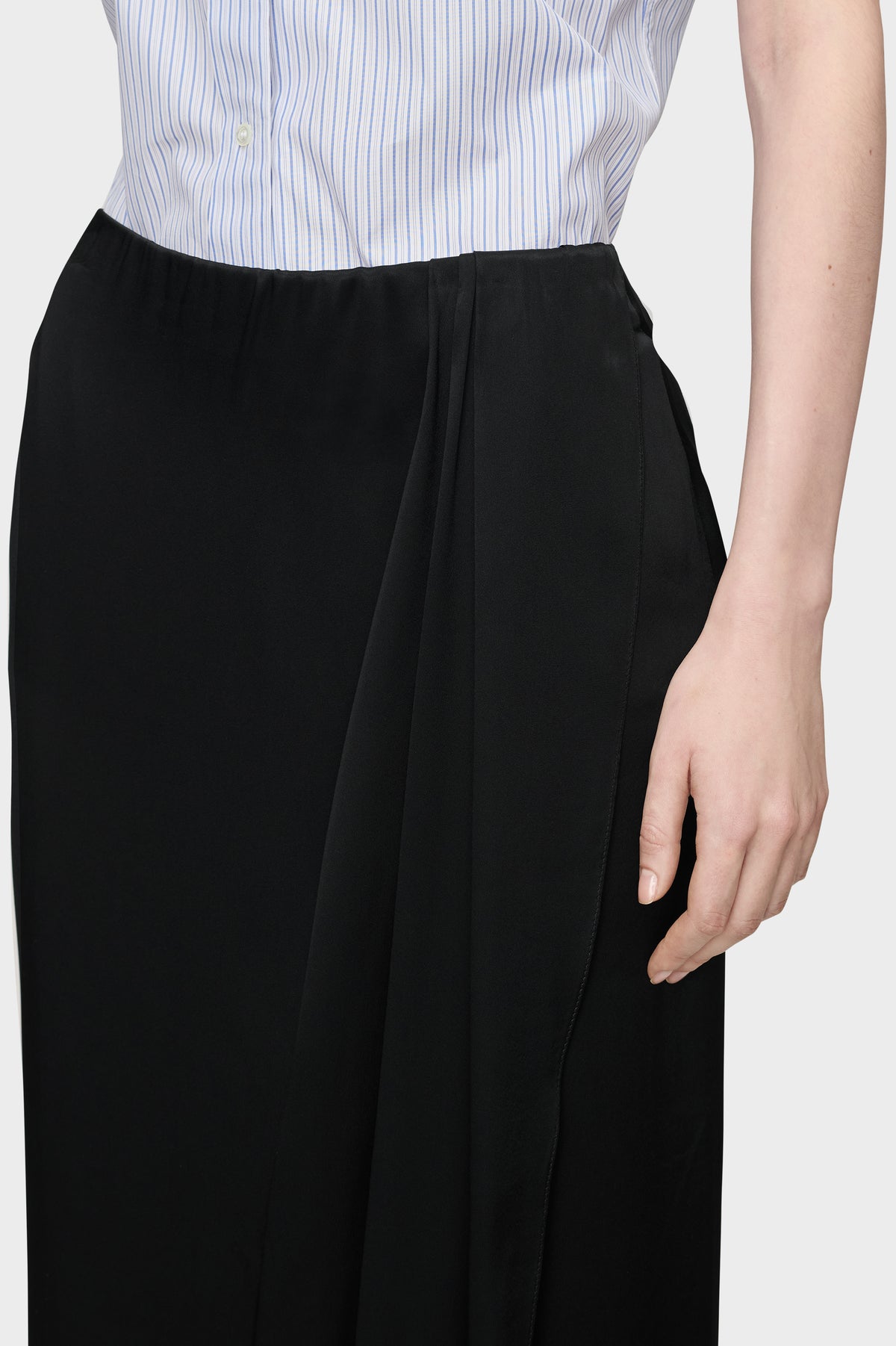 Silk Draped Skirt
