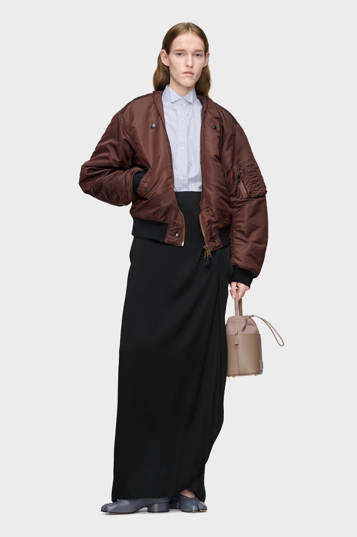 Silk Draped Skirt