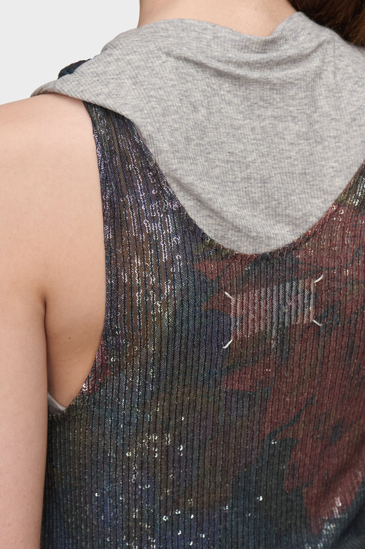 Printed Draped Top