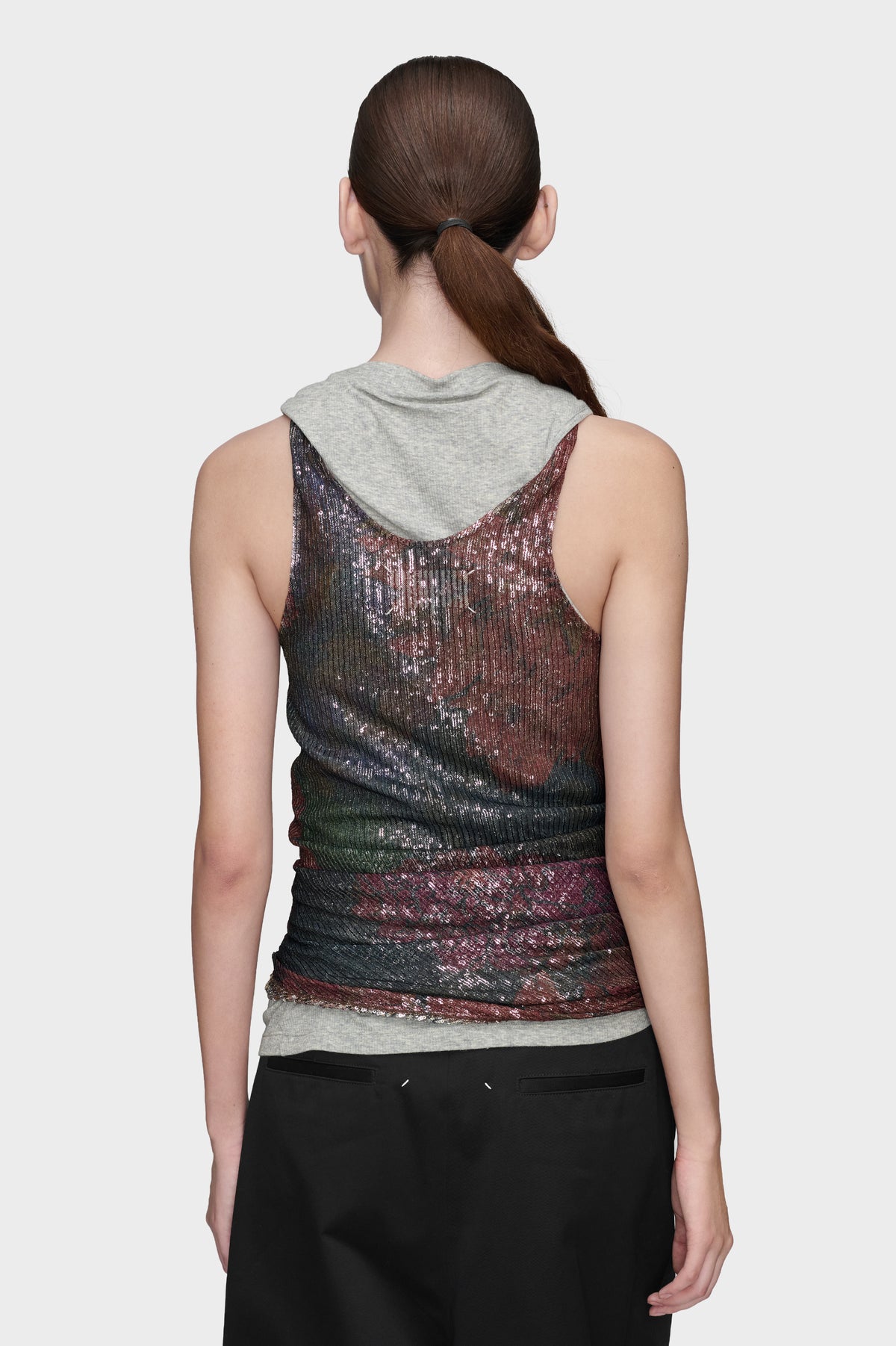 Printed Draped Top